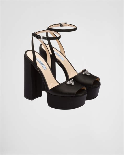 prada shoes black velvet sandals|prada women's high heeled sandals.